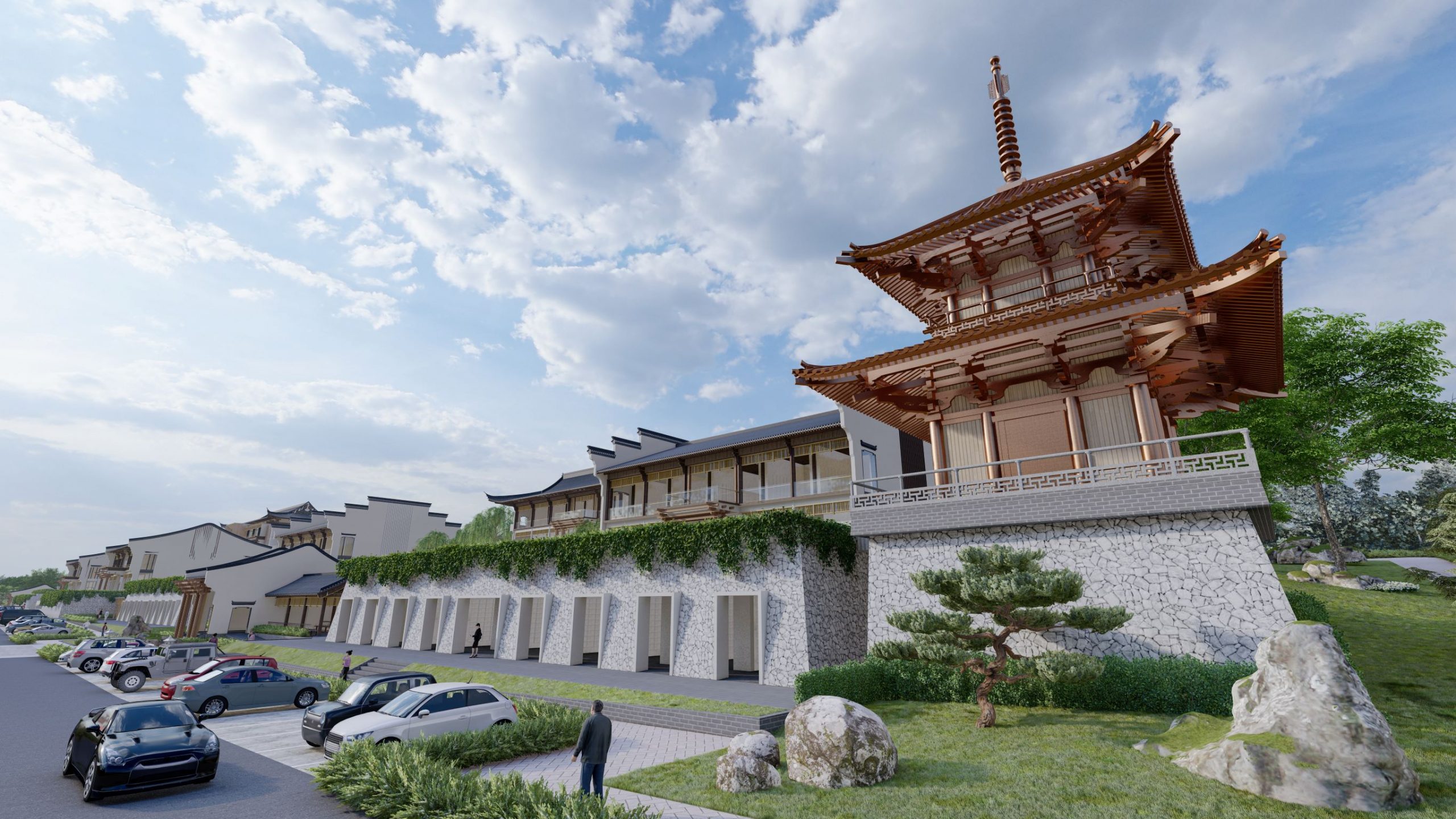 Ijok 依约富贵山庄 · 骨灰殿建筑示意图